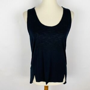 MadewellL Black Knit‎ Tank Top Womens Size S Side Slits
